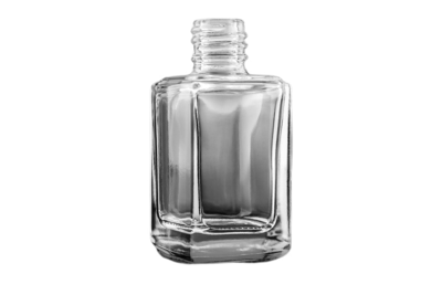10 ml skleněná lahvička hranatá - čirá, 13/410