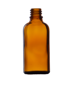 Skleněná lahvička CLARI HNĚDÁ  50ml