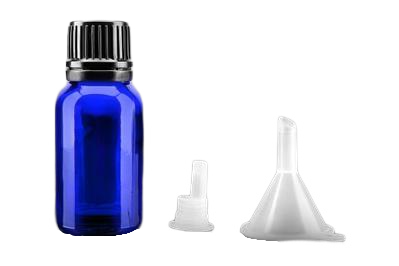 Skleněná lahvička modrá 15ml