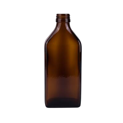 Skleněná lahvička ROLER 250ml hnědá 28/410