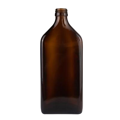 Skleněná lahvička ROLER 500ml - hnědá 28/410