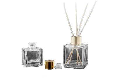 Skleněná lahvička ve tvaru krychle 50ml