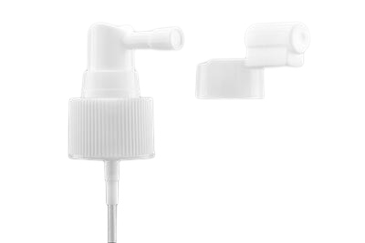 Spray bílý, vroubkovaný se zátkou 20/410