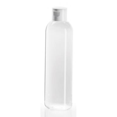 Plastová lahvička PET čirá 100ml 24/410 s flip-top víčkem - 2