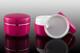 Růžový 15ml kelímek se stříbrným proužkem na kosmetiku s mezivíčkem AISHA - 2/2